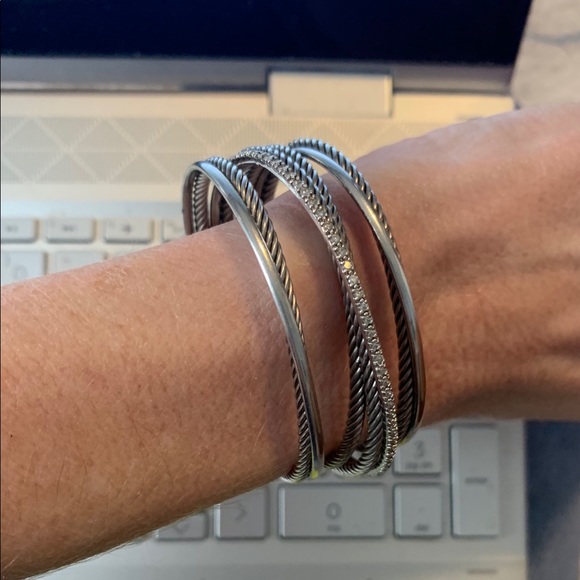 David Yurman Diamond cable bracelet - Picture 4 of 4